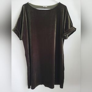 Ecoté Velour Mini Dress